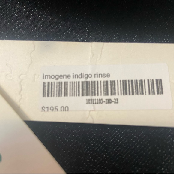 Imogene + Willie “Imogene “ Womens Dark Denim Straight Leg Stretch Jeans- NWT 23 - Picture 5 of 11